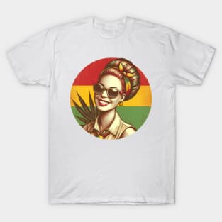 reggae rasta girl T-Shirt